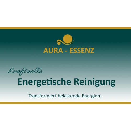 Aura-Essenz kraftvolle Energetische Reinigung Etikette